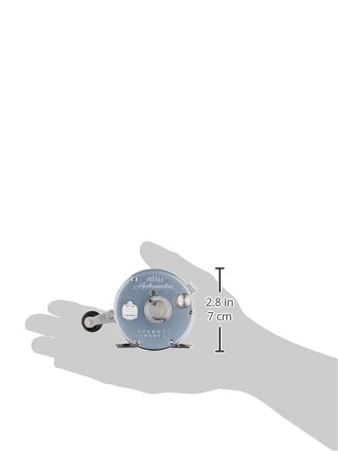 Abu Garcia Ambassadeur 6500CS Rocket Blue Gray Right-Handed Double Handle Topwater Round Reel for Bass, Snakehead, Catfish