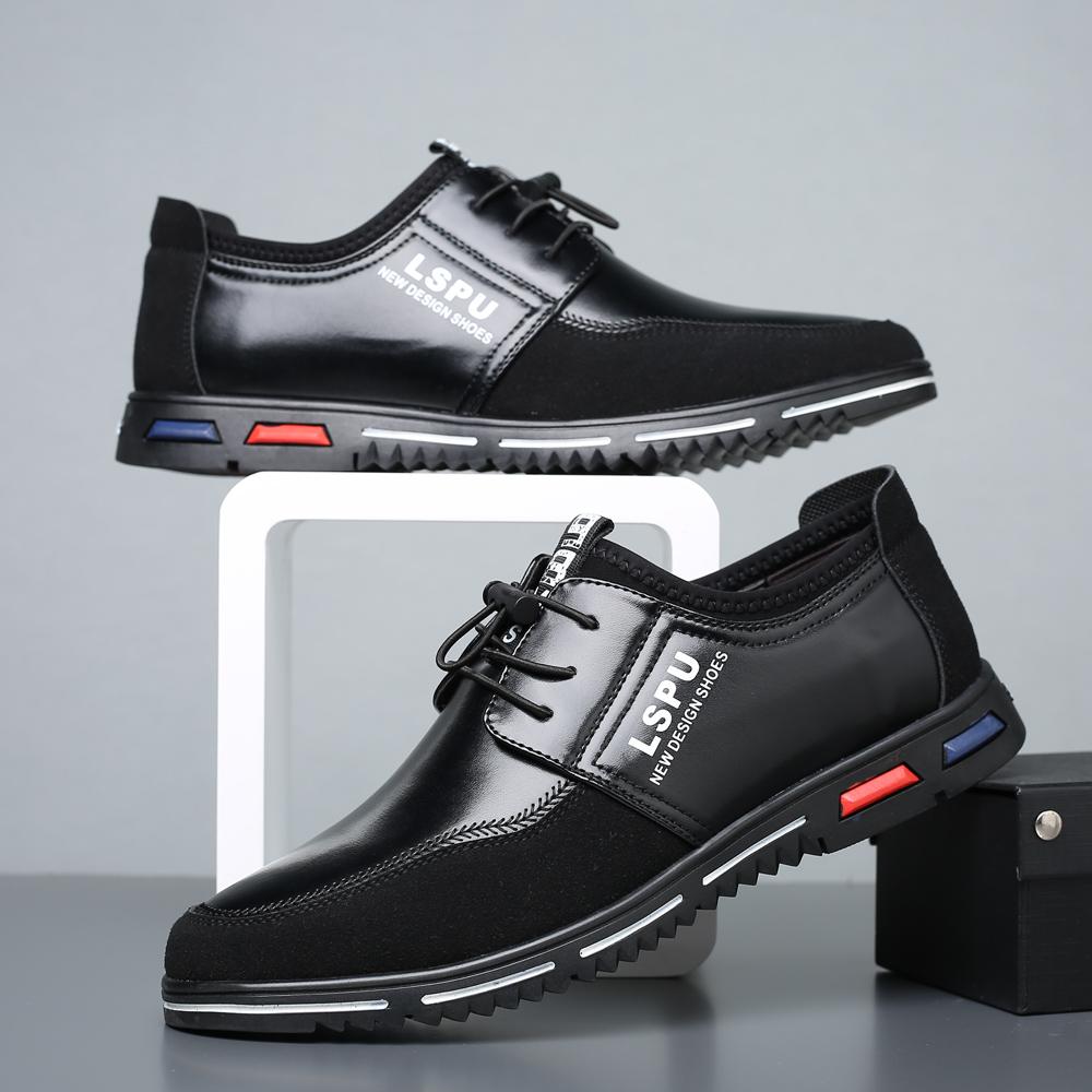 High Quality  Big Size Casual Shoes Men Formal Business Men Casual Shoes Breathable Fashion Trend Casual Men Shoes Black