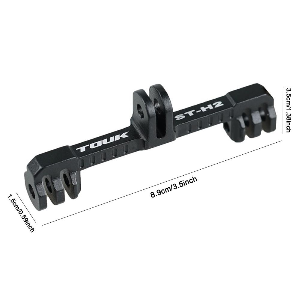 Bicycle Computer Camera Mount Holder Dual Twin Mount Adapter Extended Out Front Bike Mount for Action Camera Bicycle Light