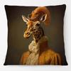 European Retro Vintage Royal Animals Portraits Leopard Panther Dog Cat Cushion Covers Sofa Pillowcase