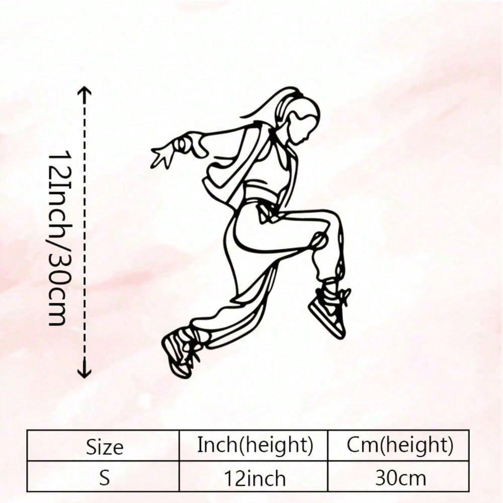 Breakdancer Metal Wall Art Dance Studio Decor Rust Proof Sculpture Urban Gift