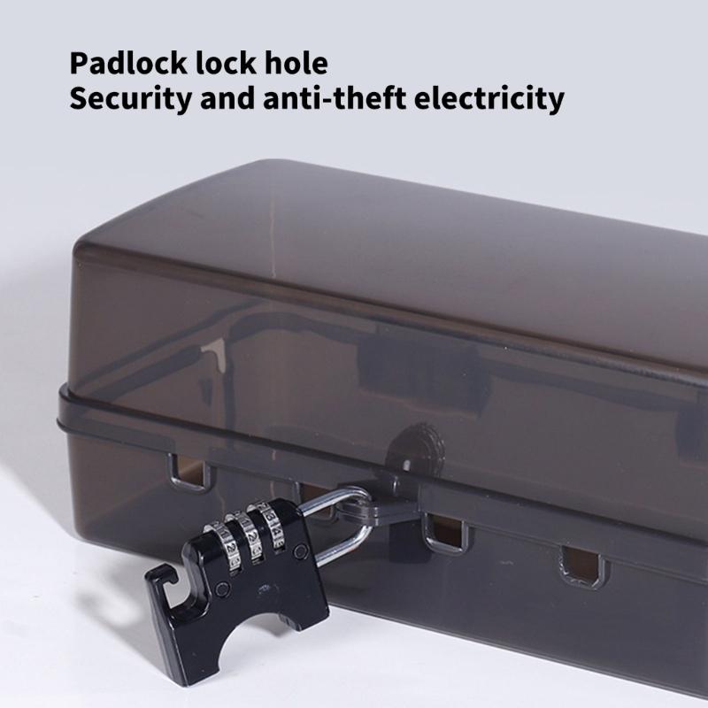 Socket Protective Cover Outdoor Electrical Box Electric Outlet Protector Waterproof Cable Management Box Easy To Install