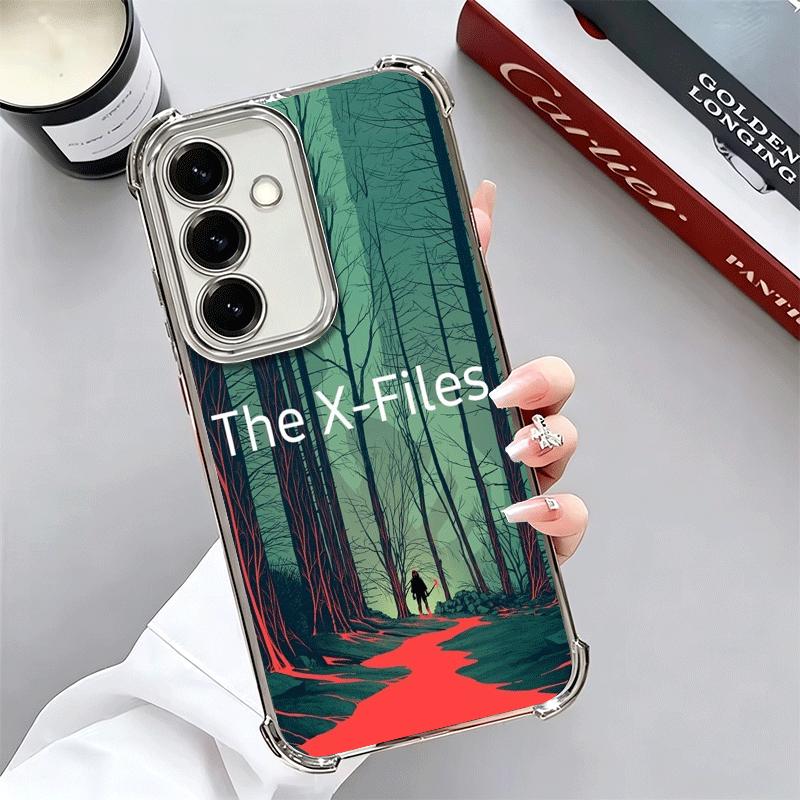 The X Files I Want to Believe Plating Phone Case For Samsung A17 A07 A37 A57 A16 A56 A15 A55 A14 A54 A13 A53 A26 A36 A25 A35 A24