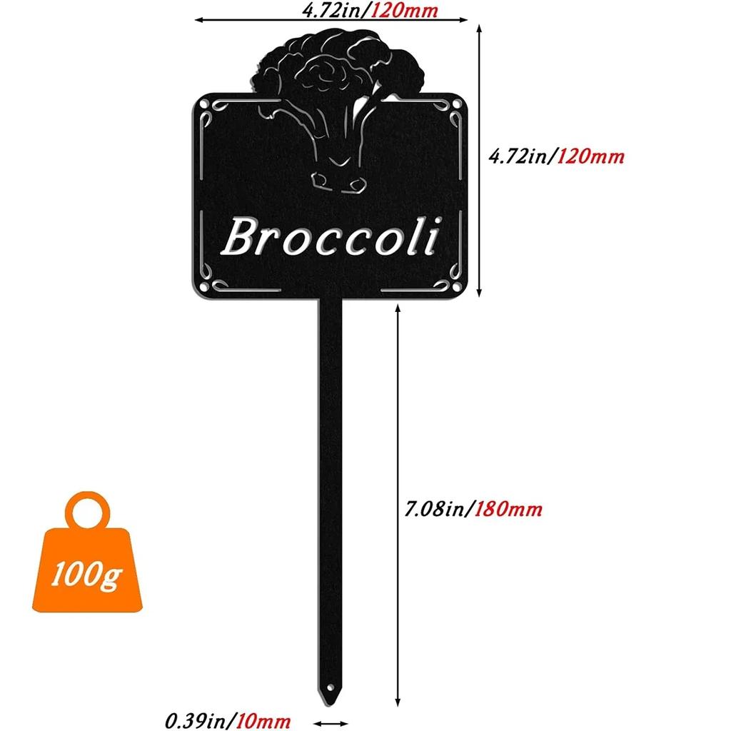 Waterproof Metal Seed Labels: Durable Garden Tags for Seedlings & Pots. Outdoor Decor.Durable for Pots & Vegetables.