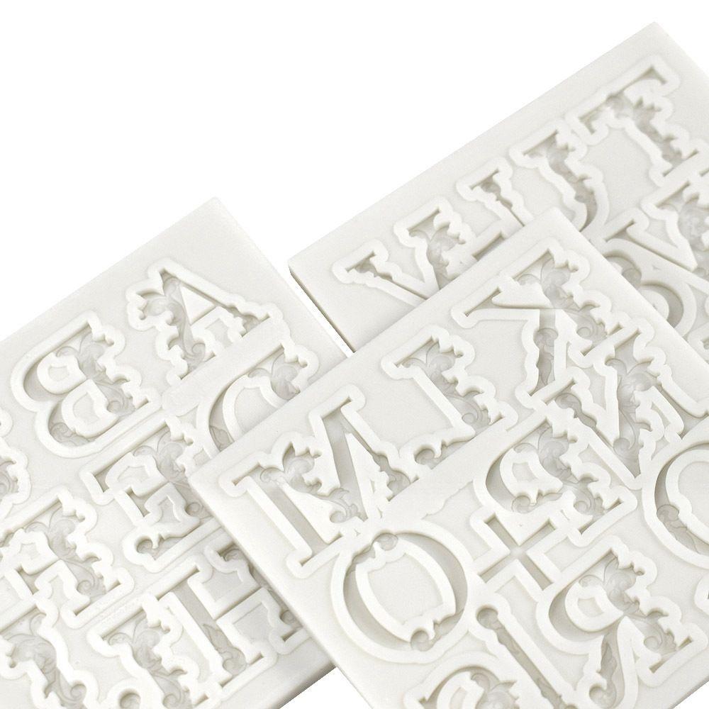 Fondant Molds Candy for Chocolate Alphabet Mould Letters Molds Fondant Tool Chocolate Mold