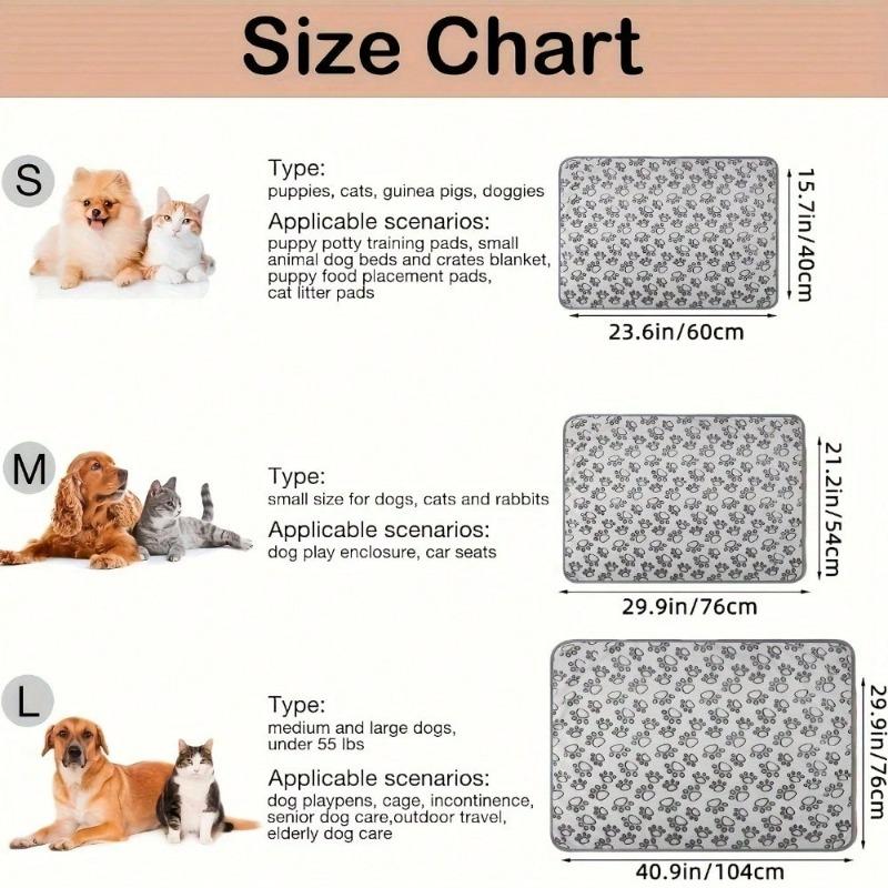 Coral Fleece Pet Blanket with Paw Print Design - Indoor/Outdoor Use for Small/Medium/Large Cats & Dogs, Ultra-Soft Warm Throw
