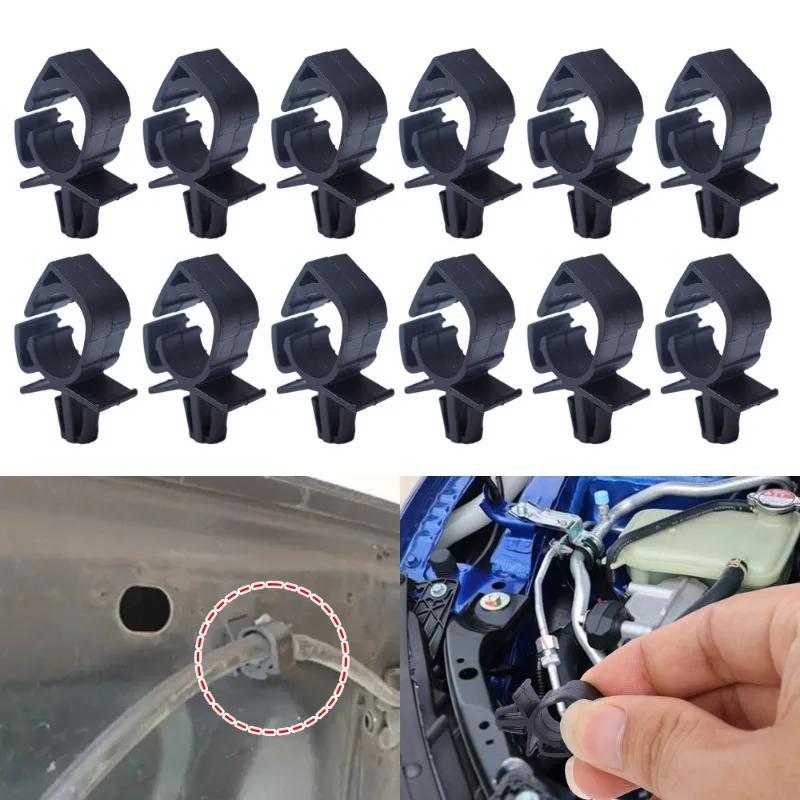 Car Wiring Harness Fastener Route Fixed Retainer Clip Corrugated Pipe Tie Wrap Cable Clamp Oil Tube Beam Line Hose Bracket