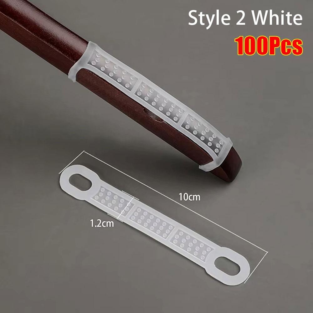 100Pcs Pad Mat Hanger Strip Transparent Anti-slip Gasket New Clothes Hanger Anti-slip Pad