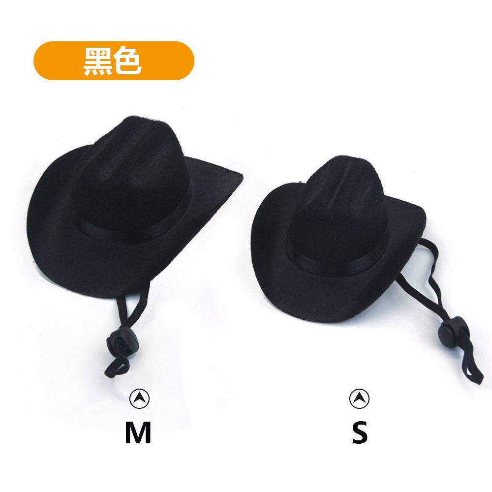 Pet Dog Cowboy Hat Headgear Cat Funny Headwear Outdoor Adjustable Dog Caps Performance Photo Props Cosplay Accessories
