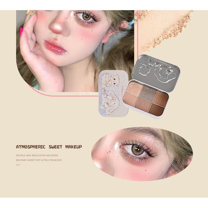 YIGU DIGU - Tea Party Series Metal Box Eyeshadow Palette #01