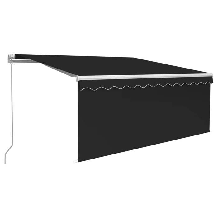 Retractable Awning - EXCLUSIVE HOUSE - 3 X 2.5 M - Manual - Powder-coated Aluminum - UV-resistant PU Polyester Fabric