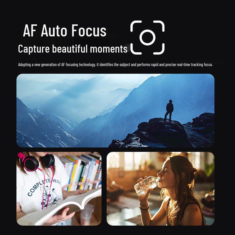 Dual-Camera Retro Compact Mirrorless CCD Selfie Camera for Students