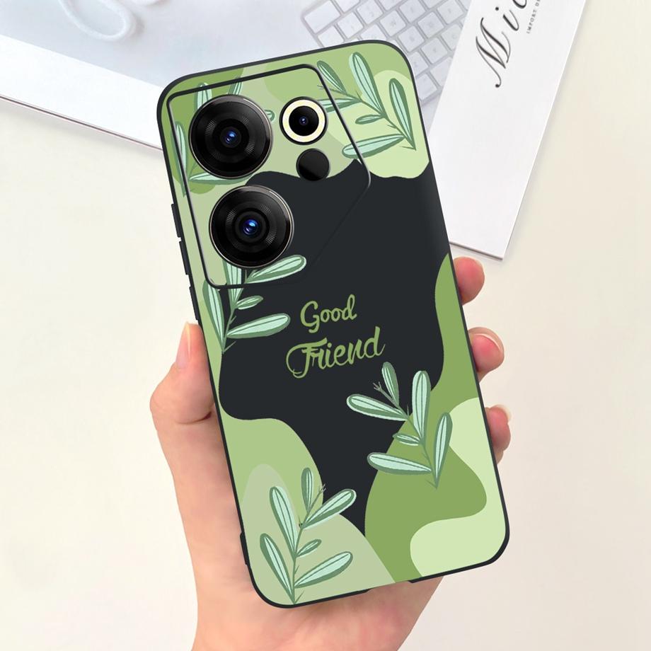 Phone Cover For Tecno Camon 20 Pro 4G 5G Case Soft Silicone Love Heart Jelly Capa For Tecno Camon 20 Premier 20Pro Camon20 Funda