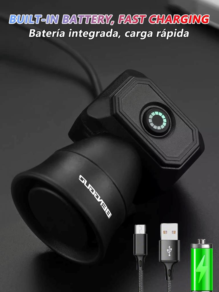 Bicycle Horn Mountain Bike Mini Battery Charging Waterproof Electronic Bike Bell Riding Equipment Children's Scooter Accessories