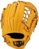 ZETT Youth Baseball Ground True Yellow X Pastel Brown BJGB76545F Glove, Hero, All-Around, Left-Handed Throw, (5432), Size M,