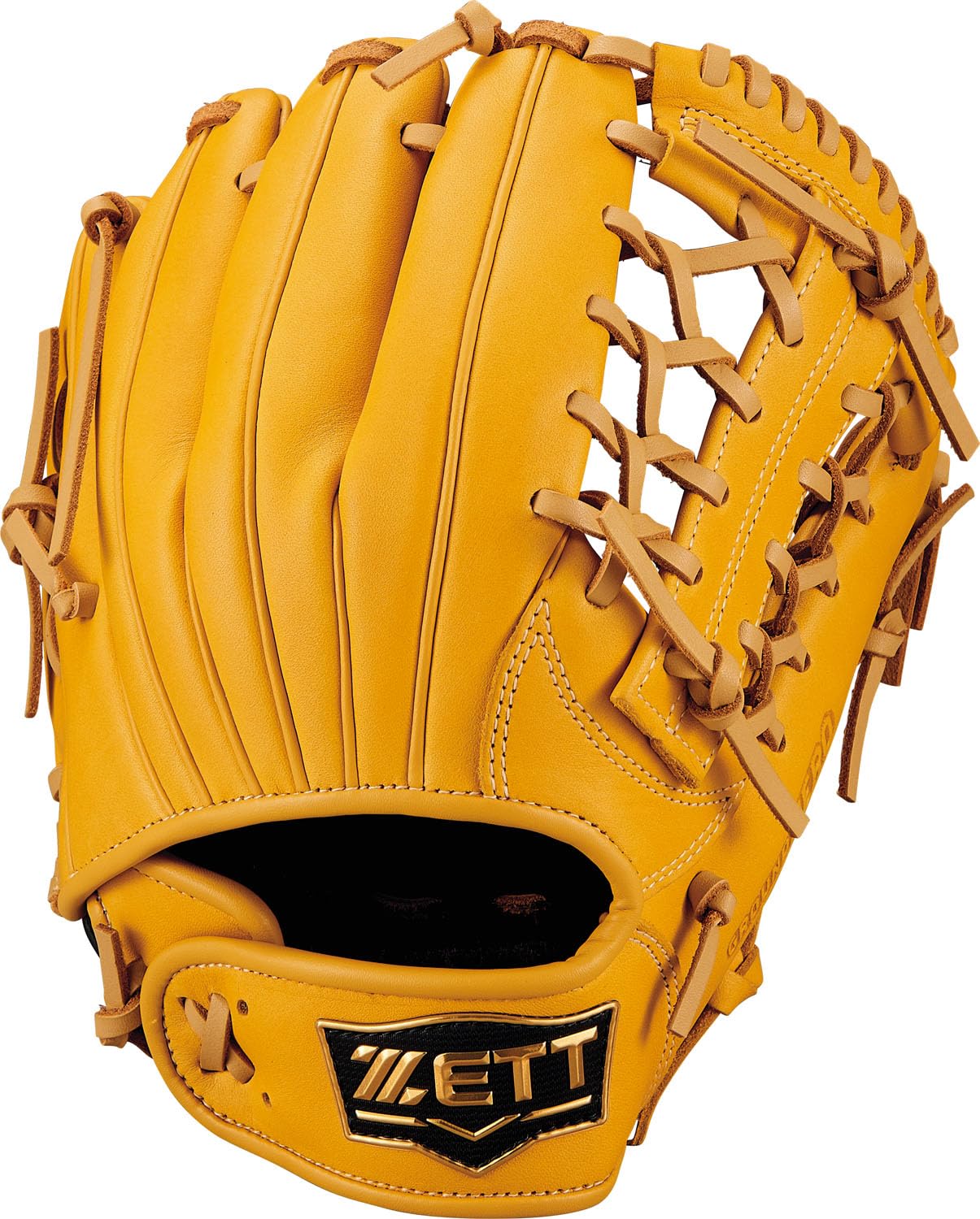 

ZETT Youth Baseball Ground True Yellow x Pastel Brown BJGB76545F Glove, Hero, All-Around, Left-Handed Throw, (5432), Size M,