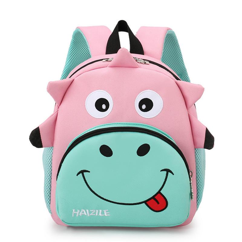 Cute Cartoon Nylon Kids Backpack For Ages 3-7 Breathable And Durable Design