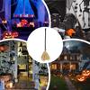 Halloweenowa Magiczna Miotła Straszna Świecąca Ruchoma Miotła Miotła Wiedźmy Rekwizyty Imprezowe Dekoracje Halloweenowe Z Dźwiękiem Światłem