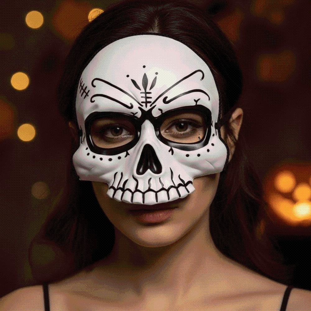 Lightweight Halloween Skull Mask Comfortable Fit Skeleton Party Prop Festival Parade