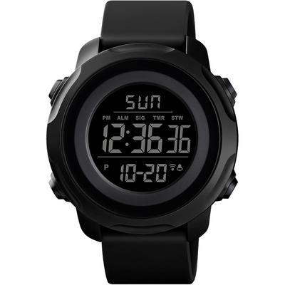 Timever Digital Sports LED Large Easy To Japanese Instruction Manual Included Watch, Waterproof, Men's Watch, Multifunctional, Stopwatch, Alarm,