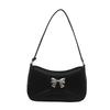 French Niche Bow Underarm Bag 2025 New Personalized Korean Shoulder Bag Summer Foreign Commuter Baguette Bag