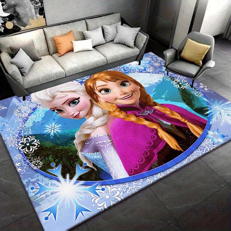 

1pc Elsa and Anna Pattern Area Rug Soft Flannel Floor Mat for Living Room, Bedroom, Kitchen, Sofa Coffee Table Floor Mat, Machine Washable 60cm by 90cm