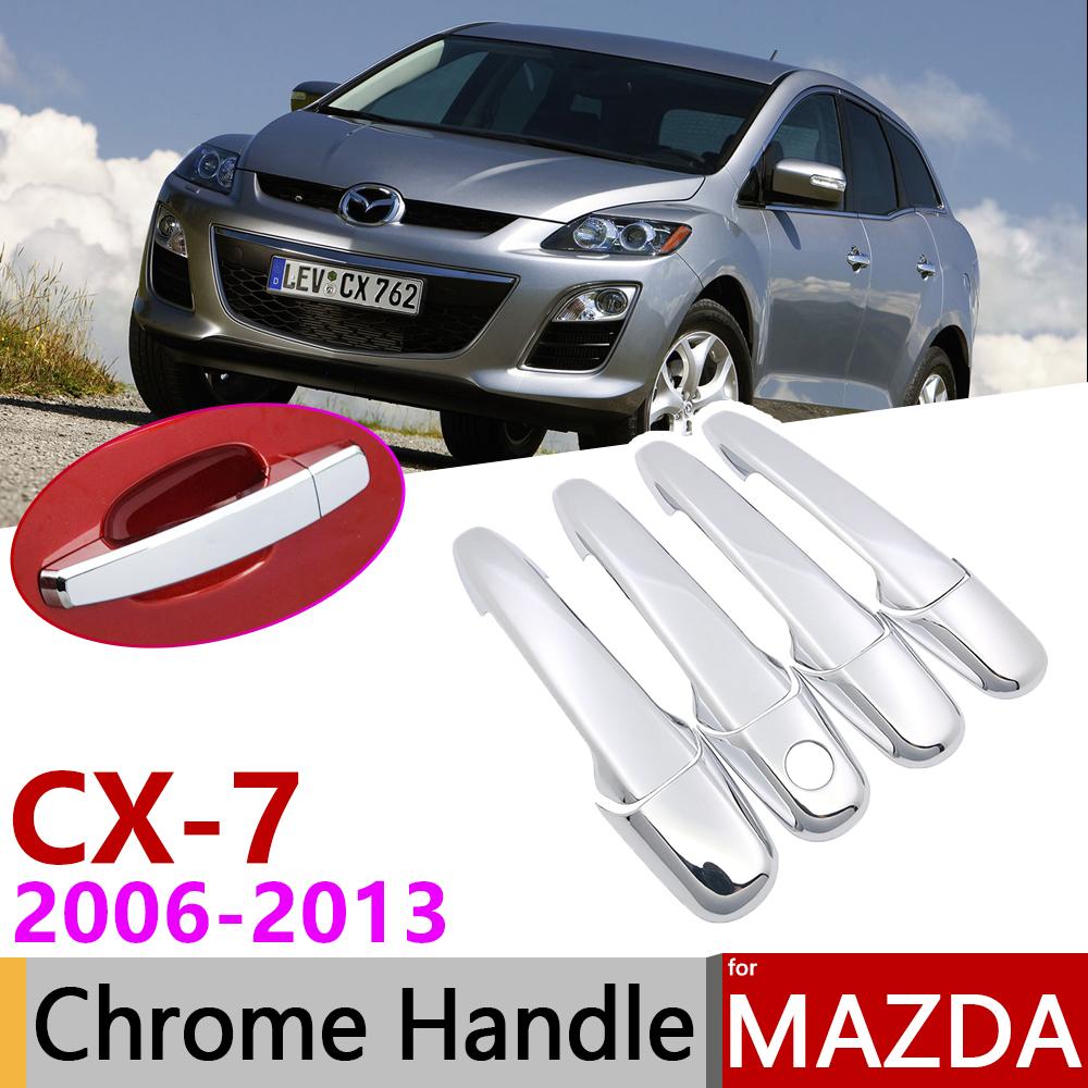 

for Mazda CX-7 CX7 CX 7 2006~2013 Chrome Door Handle Cover Car Accessories Stickers Trim Set of 4Door 2007 2009 2010 2011