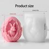 Easters Rabbits Silicone Candle Mould Flexible Demold Designs Food Grade Materials For Candle Soap Chocolate Crafting
