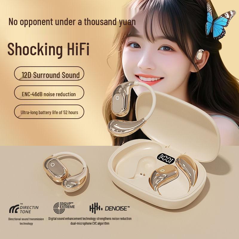 2025 OWS Ear-Hook Bluetooth Headphones - High Sound Quality, Long Battery Life, Open In-Ear Design