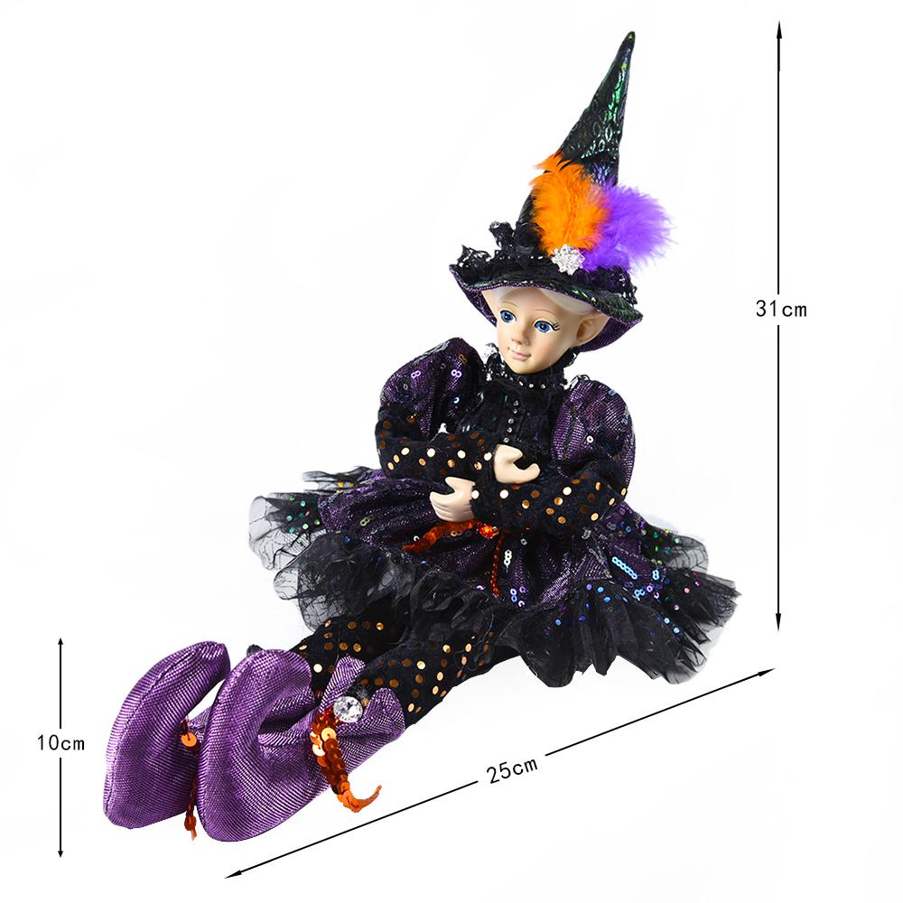 Décoration de Noël faite à la main, décoration de festival, jouet elfe assis suspendu, jouet en peluche, ornement suspendu pour arbre de Noël, cadeaux de Noël