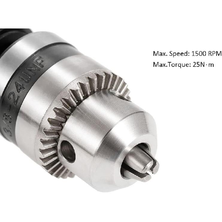 Weytoll Right Angle Drill Attachment, Cordless 90 Degree Drill Adapter,3/8" Chuck and 8mm Hex Shank, Cordless Right Angle Drill Attachment Adapter,