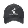 Cube Cycling Mtb Rower Górski Dżinsowa Czapka Codzienna Czapka Baseballowa Regulowana Czapka Letnia Unisex Czapki Baseballowe