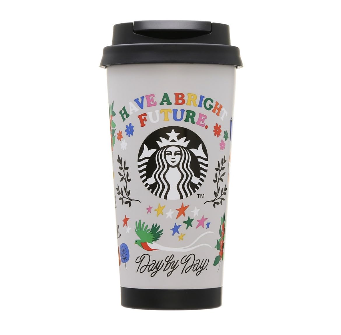 

Стакан Starbucks ToGo с логотипом, переработанная нержавеющая сталь, серый, 473 мл, HABF TOGO, черный