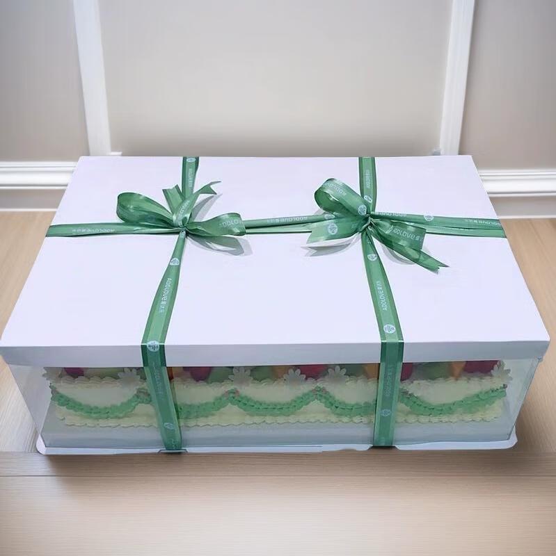 Transparente Geburtstagskuchen-Verpackungsbox