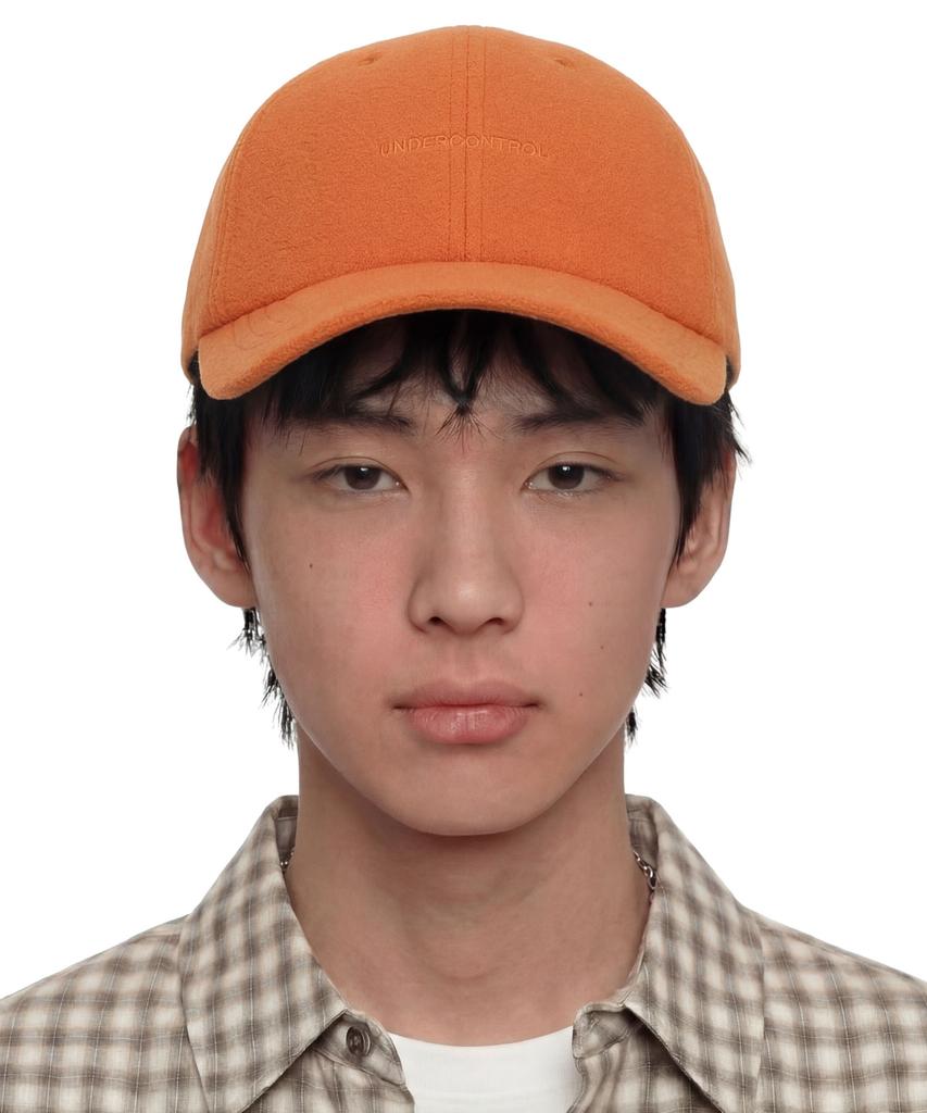 Eondeokeonteulol Winter Fleece Ball Cap U Logo / Polar Fleece / Sunny Orange