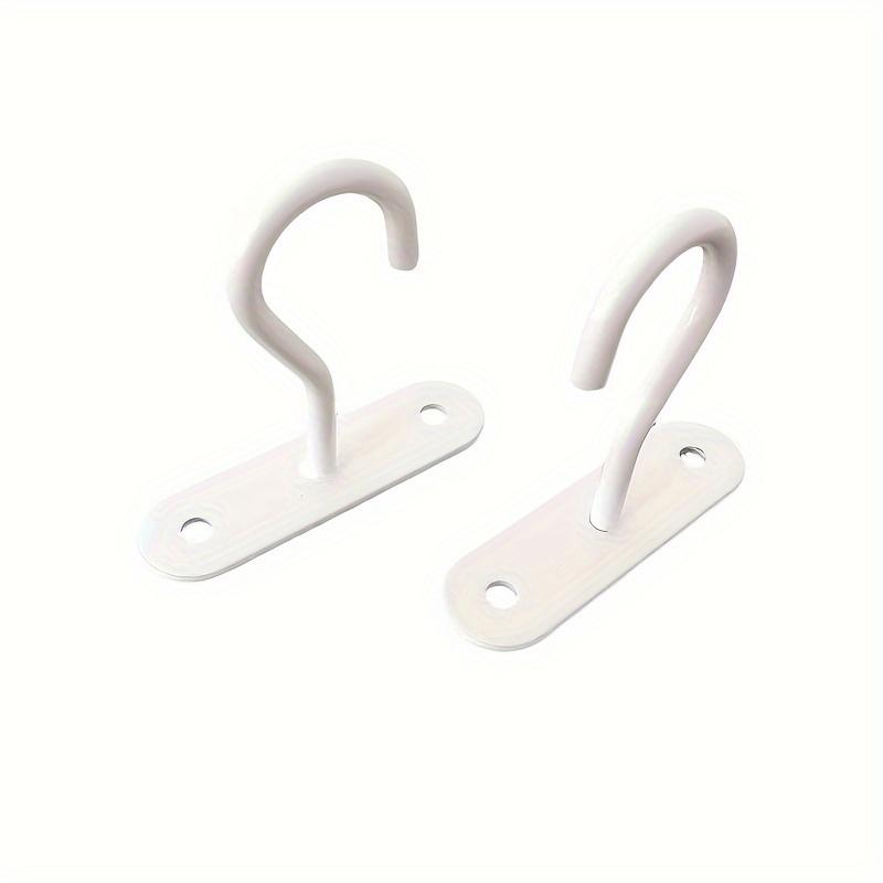 2Pcs Black Ceiling Hooks, Suitable For Plants, Bird Feeders And Decorations - Easy-To-Install Wall-Mounted Hangers, Suitable For Lamps, Lanterns
