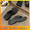 High sense fashion slope heel high heel cool slippers outer wear thick bottom heightening foot flip-flops women 2025 summer and autumn new