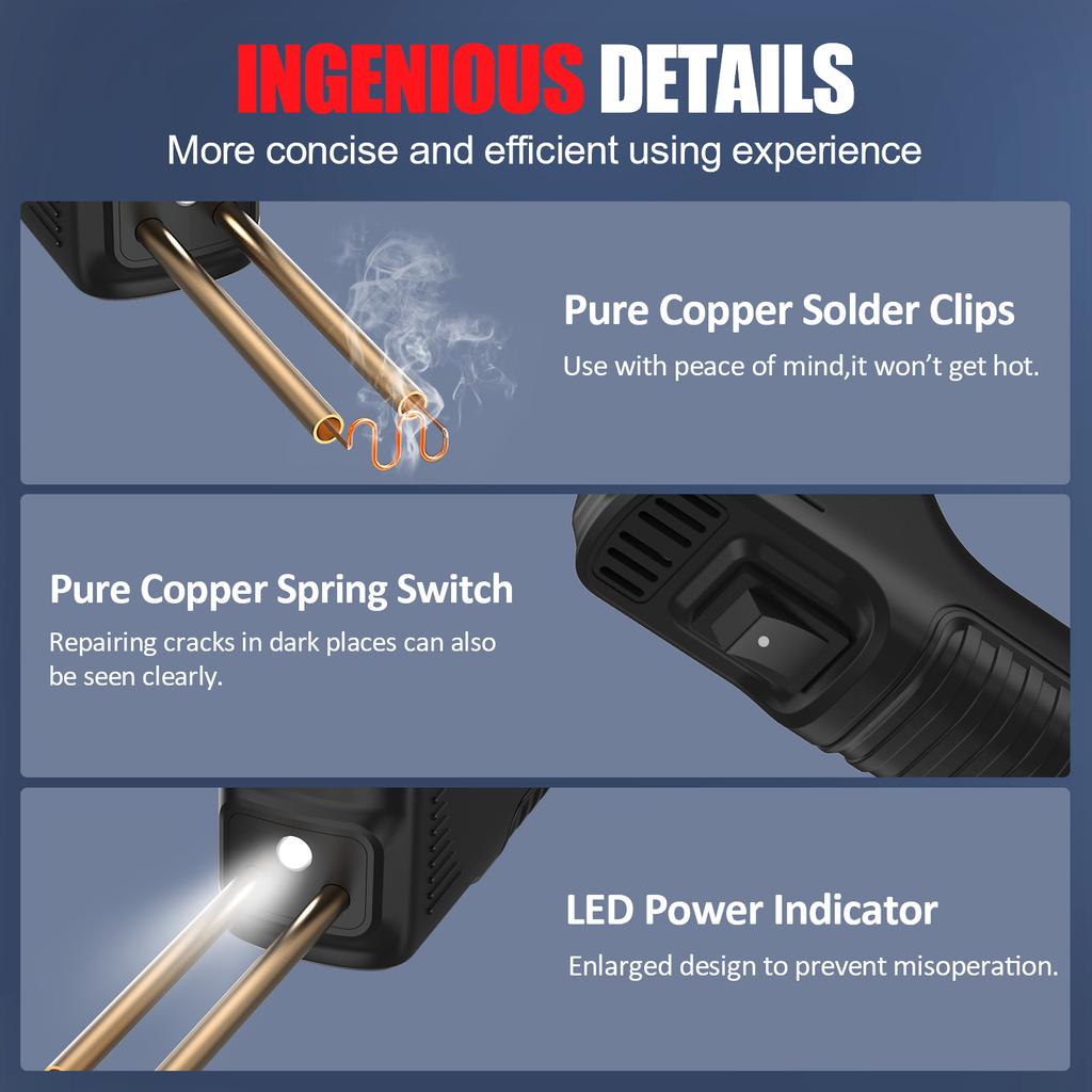 Cordless Plastic Welder Kit, Rechargeable Handheld Plastic Welding Set with 200PCS Staples, Portable Mini Welding