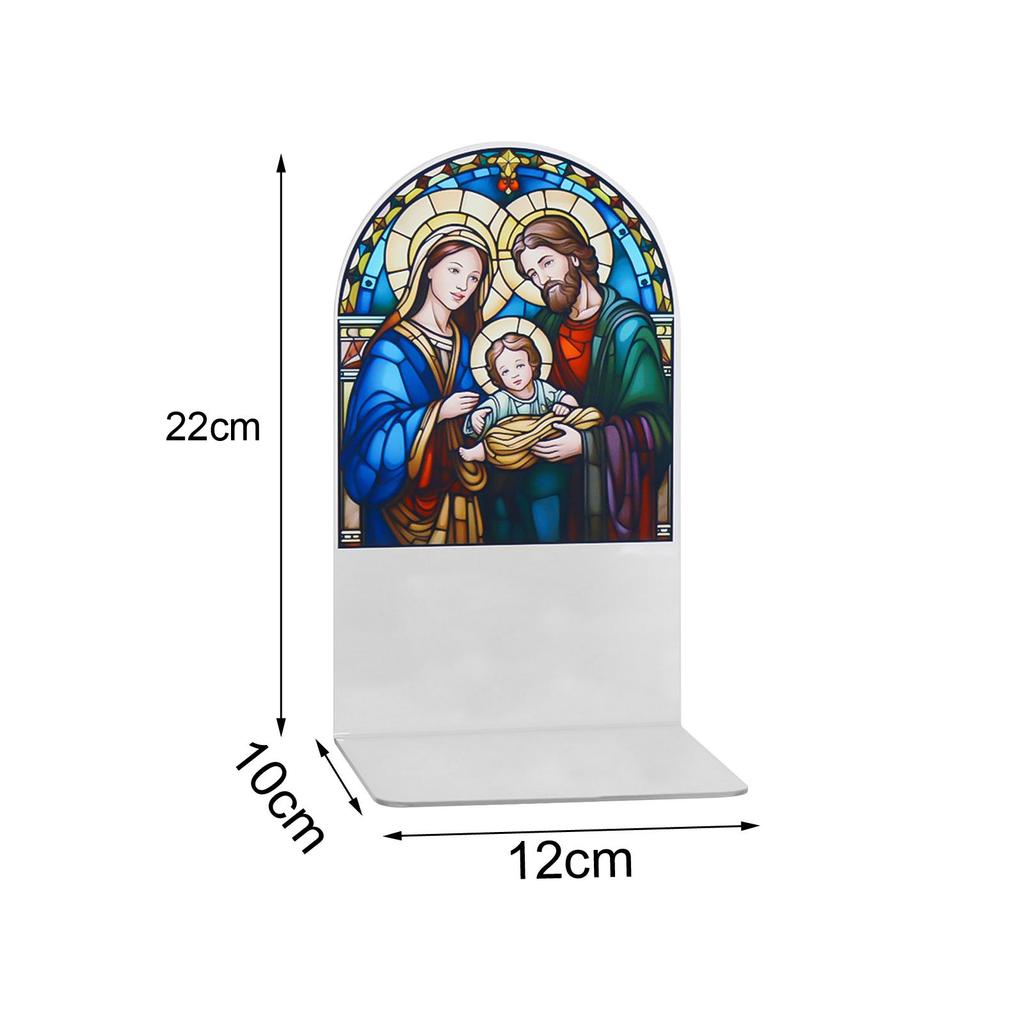 Acrylic Sign Candle Holder Prayer Catholic Table Centerpiece Jesus Candlestick Holder for Mother's Day Christmas Decoration