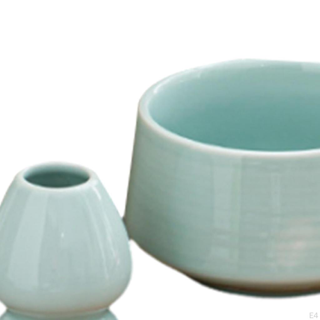 Matcha Set with Pouring Bowl and Bamboo Whisk Accessories