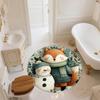 Cute Fox,Round Area Rug,Carpet Rug for Living Room Bedroom Sofa Playroom Decor,Non-slip Floor Mat