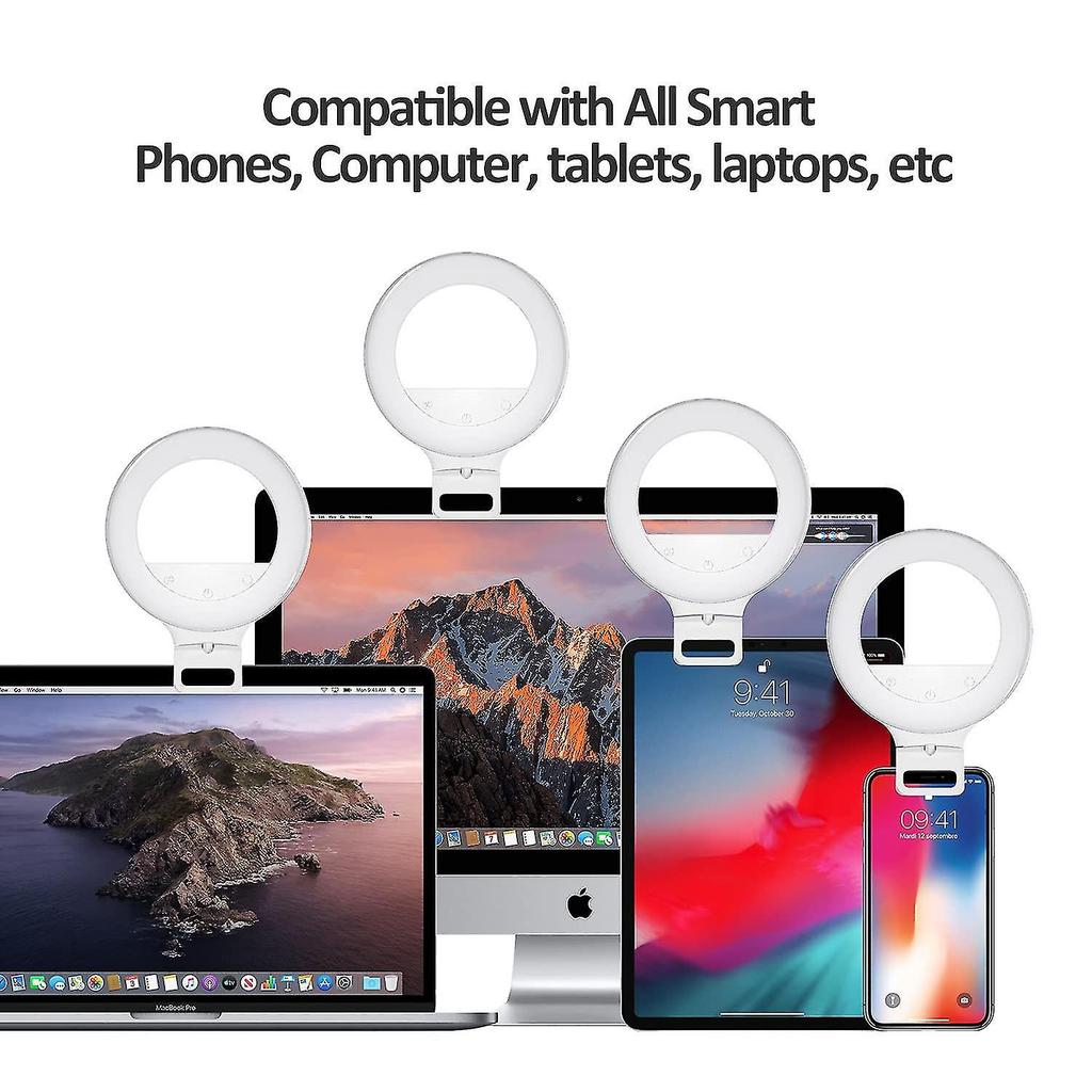 Video Conferencing Lighting Kits, Ring Lights For Monitoring Clips, Remote Work, Learning, Zoom, Call Lighting, Self-cast And Broadcast,