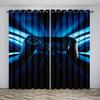 Children's Gamer Sunshade Curtains Boy Game Handle Thin Curtains 2 Panel Cool Game Curtain Living Room Bedroom Home Decor