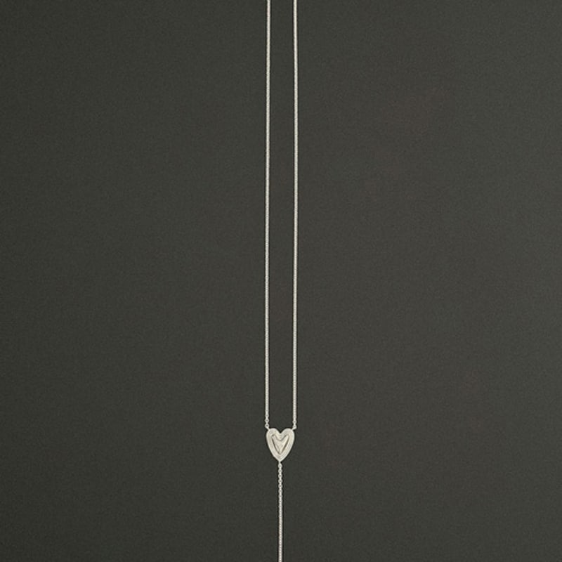 BORNETE COLLECTION_HER GAZE_Nora heart drop necklace