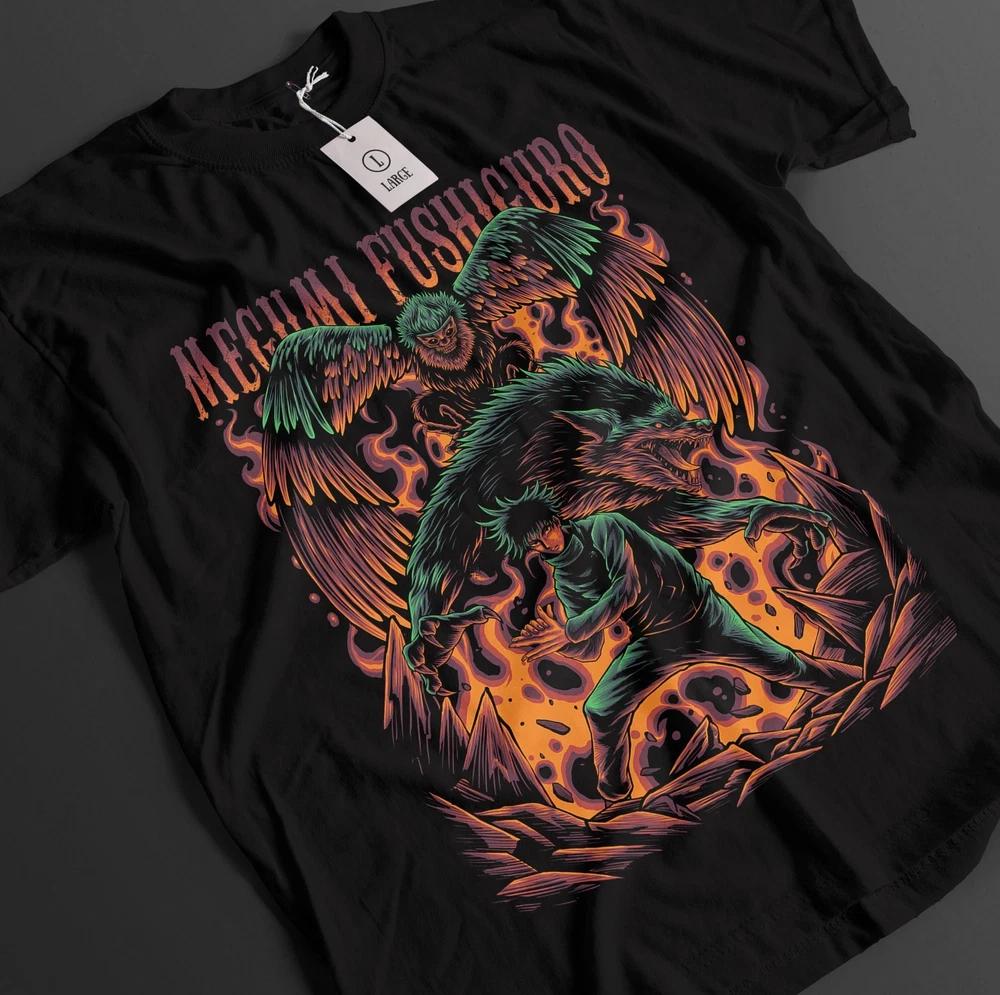 Jujutsu Kaisen Shirt Megumi Fushiguro TShirt Gojo Toji Top JJK Anime Mahoraga S