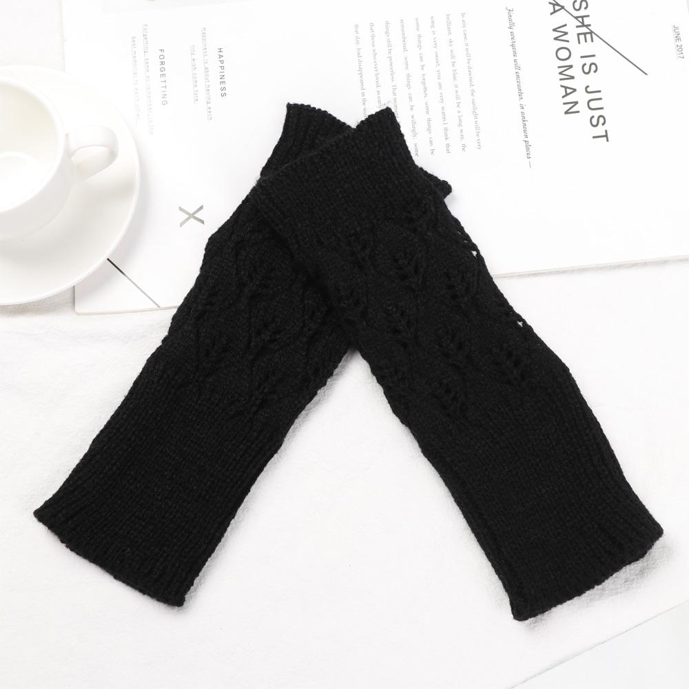 Women Girl Winter Autumn Warm Fingerless Wrist Gloves Exposed Finger Knitted Wool Glove Half Mitten
