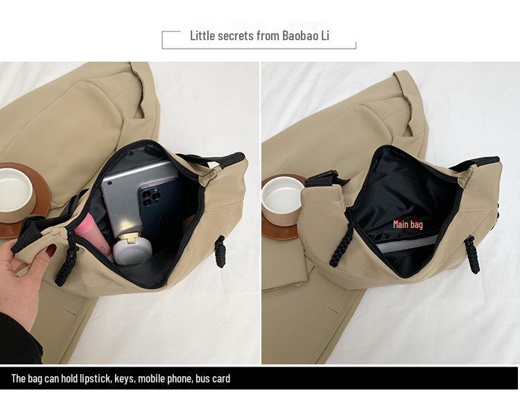 2024 Nylon Dumpling Shoulder Bag - Lightweight, Stylish, Minimalist Canvas for Women