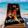 Supernatural Adventure Customize Text Beach Towel Super Soft & Absorbent Perfect for Traveling Yoga Camping and Swimming