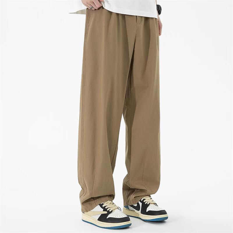 Mark Fairwhale Men's Straight-Leg Solid Casual Pants