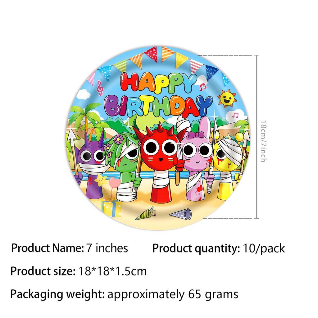 Rhythm Box Birthday Party Set: Kids' Theme Plates, Napkins, Banner, Flags